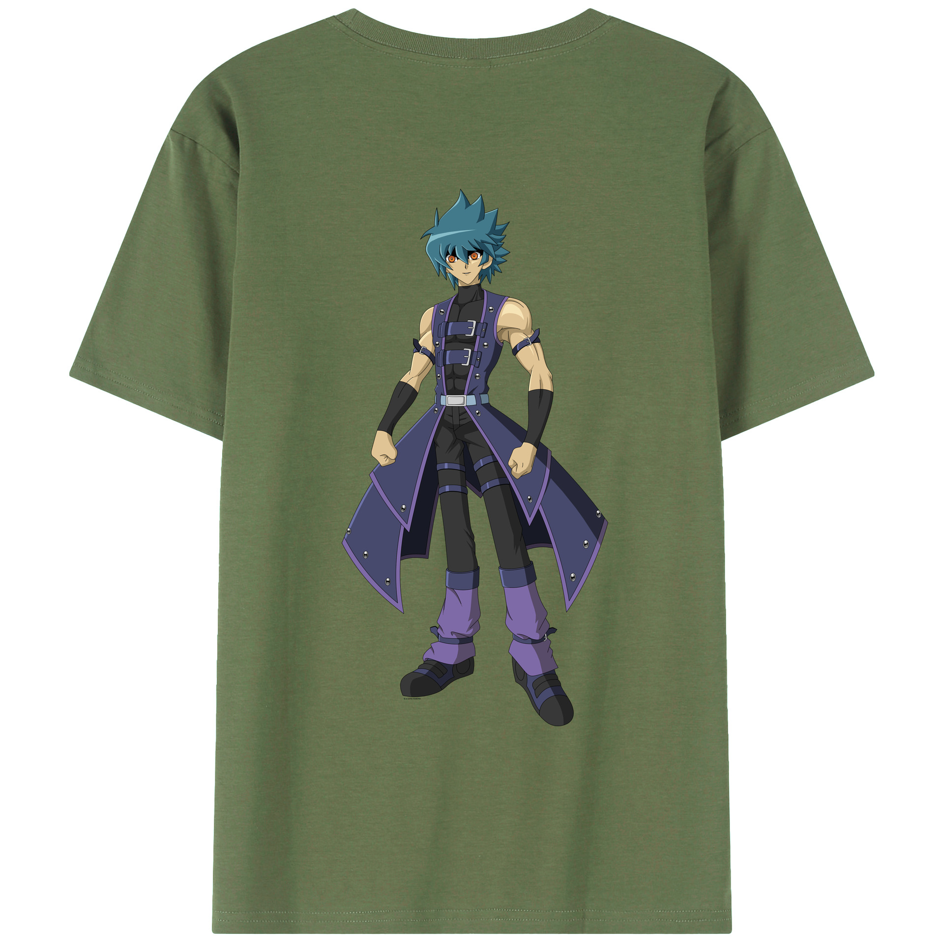（画像用） 遊☆戯☆王 Yu-Gi-Oh! 綿100％ メンズ半袖Tシャツ（バックプリント） 通気性